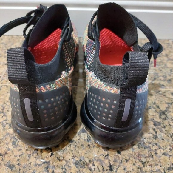 Nike Air Vapormax Flyknit 2 Black Multi Color 2018 942843-015 Women's Size 5.5 - Picture 7 of 11